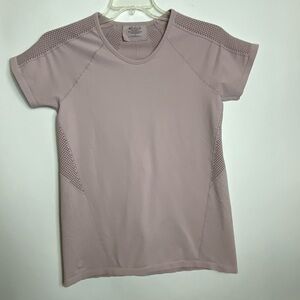 athleta Womens Shirt Sz L Pale Pink